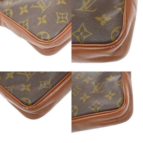 LOUIS VUITTON Logo Pochette Sports Clutch Hand Bag Monogram Leather - Picture 12 of 16